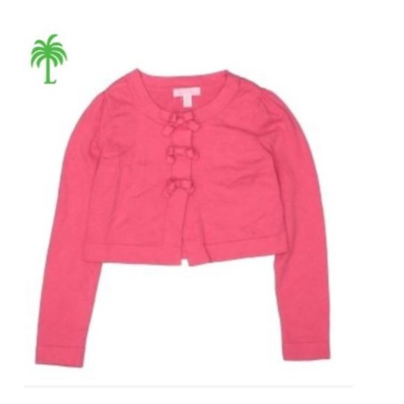 Lilly Pulitzer Other - Lilly Pulitzer Girls Cardigan with Bow Accents 🎀